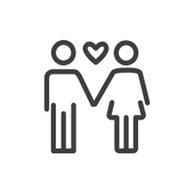 Pictogramme d'amoureux