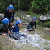 Canyoning en famille