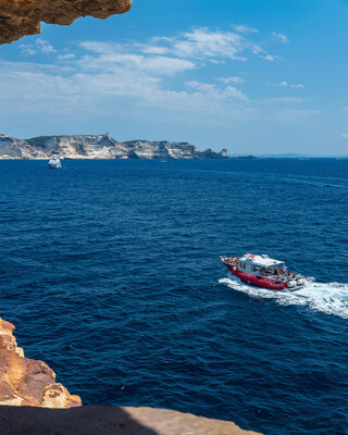 Bonifacio en bateau