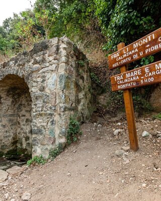 Départ du GR 20 à Calenzana en Balagne