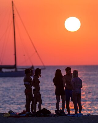 Coucher de soleil à Aregno