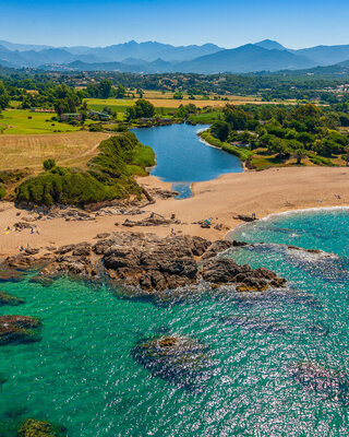 Golfe d'Ajaccio vu du ciel