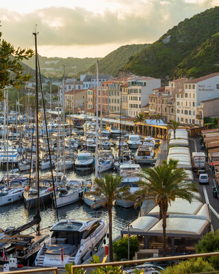 Vue sur le port de Bonifacio