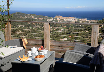 Terrasse - Meublé de tourisme Domaine Bagia Donne