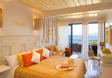 Chambre supérieure vue mer - Hôtel U Capu Biancu