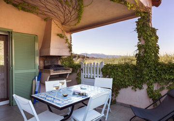 Terrasse appartement 2 à 3 personnes - Meublé de tourisme Vasca d'Oro