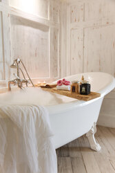 Salle de Bain  - Hôtel Hostellerie du Moulin des Oliviers