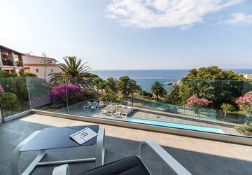Terrasse vue mer - Hôtel Revellata