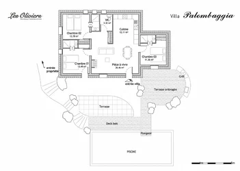 Palombaggia - Plan Villa - Villa Palombaggia - Les Oliviers de Palombaggia