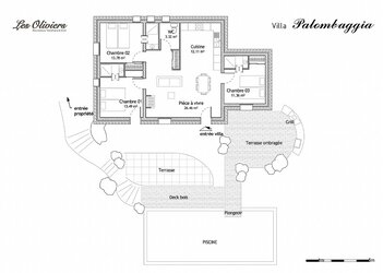 Palombaggia - Plan Villa - Villa Palombaggia - Les Oliviers de Palombaggia
