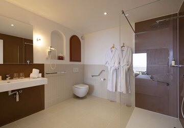 Salle de bain chambre charme - Hôtel Capo Rosso