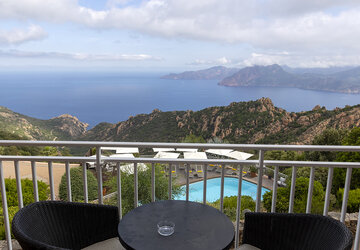 Terrasse chambre panoramique - Hôtel Capo Rosso