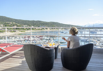 Terrasse vue mer - Hôtel Le Golfe