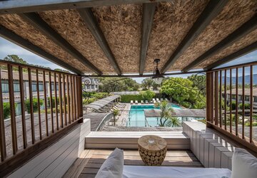 Vue terrasse suites junior - Hôtel Le Roi Théodore Restaurant & Spa