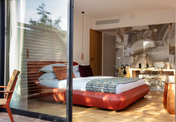 Chambre deluxe vue jardin - Hôtel Version Maquis Citadelle
