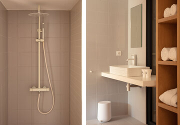 Salle de bain chambre deluxe - Hôtel Version Maquis Citadelle