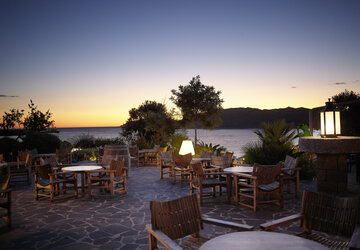 Terrasse extérieure - Hôtel U Capu Biancu