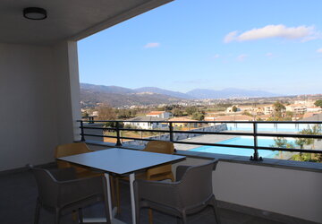 Vue terrasse A Torra - Hôtel Résidence A Torra