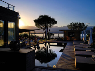 Piscine le soir Hôtel Mariosa Porto-Vecchio - Hôtel Mariosa