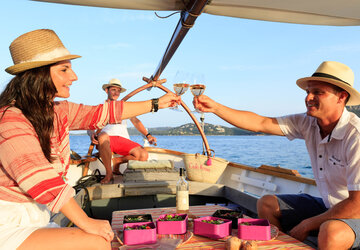 Apéritif en mer Grand hôtel de Cala Rossa - Grand Hôtel de Cala Rossa