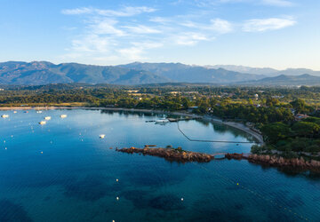 Vue drône Grand hôtel de Cala Rossa - Grand Hôtel de Cala Rossa