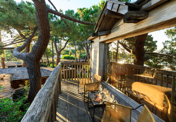 Terrasse cabane Grand hôtel de Cala Rossa - Grand Hôtel de Cala Rossa