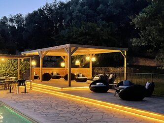 Terrasse Hôtel Prea Gianca Bonifacio