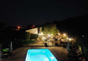 Piscine de nuit Les bergeries d'Alata - Hôtel Les Bergeries d'Alata