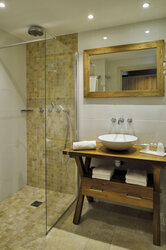 Salle de bain chambre confort hôtel Bartaccia - Bartaccia Hôtel