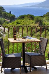 Terrasse chambre supérieure hôtel Bartaccia