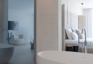 Baignoire chambre Hôtel Cala di Greco - Hôtel Cala Di Greco