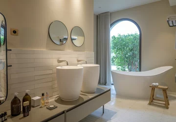 Salle de bain hôtel Minsincu Cap Corse - Hôtel Misincu