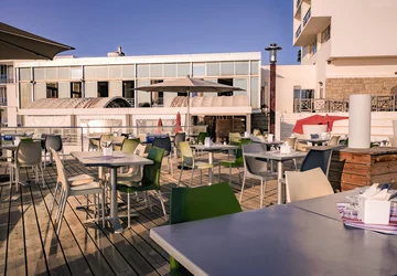 Hôtel club Belambra Arena Bianca terrasse restau - Hôtel Belambra Arena Bianca