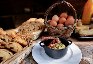 Pozzo di mastri petit-déjeuner - Ferme Auberge Domaine Pozzo di Mastri