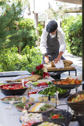 Grand Hôtel de Cala Rossa buffet extérieur - Grand Hôtel de Cala Rossa