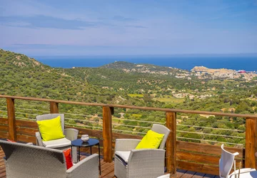 Domaine Baggia Donne terrasse extérieure - Meublé de tourisme Domaine Bagia Donne