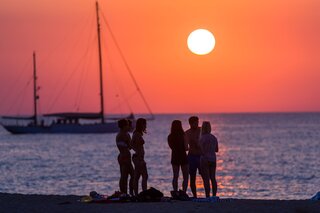 Coucher de soleil à Aregno