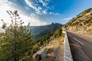 Arrivée au col de Bavella depuis Zonza