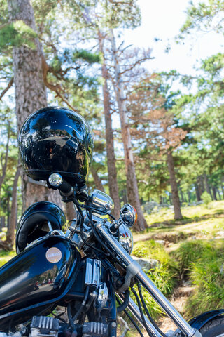 Moto au Col de Bavella