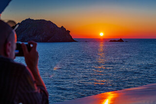 Coucher de soleil aux îles sanguinaires