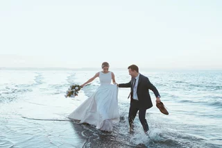 Les pieds dans l'eau
